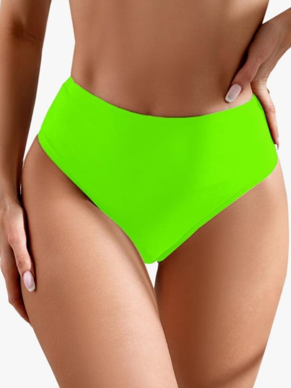 Women's Sexy High-Waisted Swimsuit Bottoms – Thong Style NEW